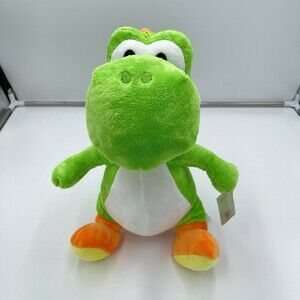 Super Mario World Green Yoshi Soft 15" Plush NWT